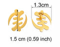 Gye Nyame - Metal - Stud - Earrings