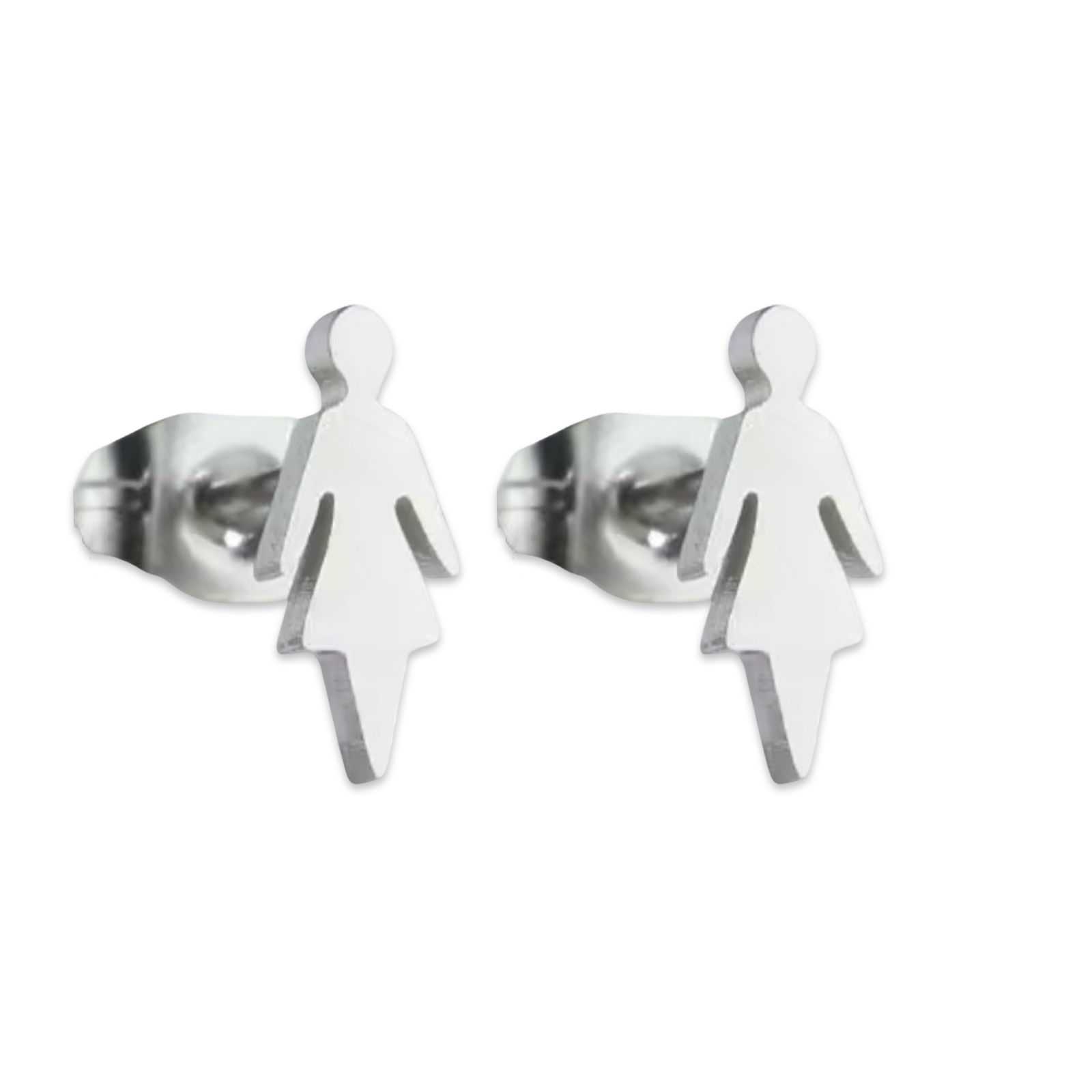 Bathroom Signs (Mini Studs) - Earrings