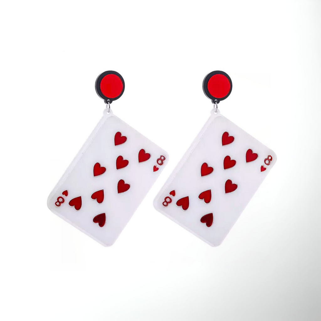 Eight of Hearts - Earrings
