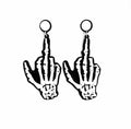 Bad To The Bone - Earrings