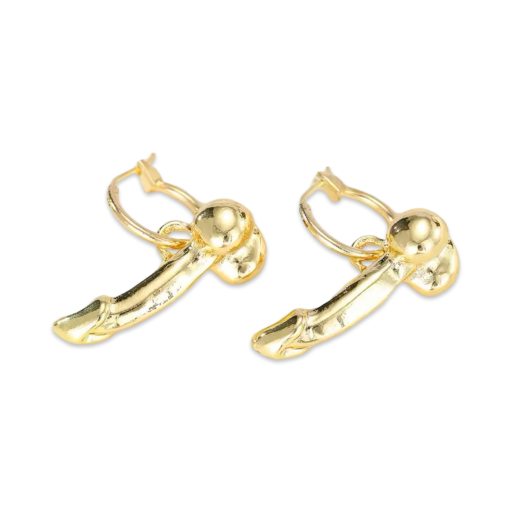 Cock Ring (Mini Penis Dangle) - Earrings