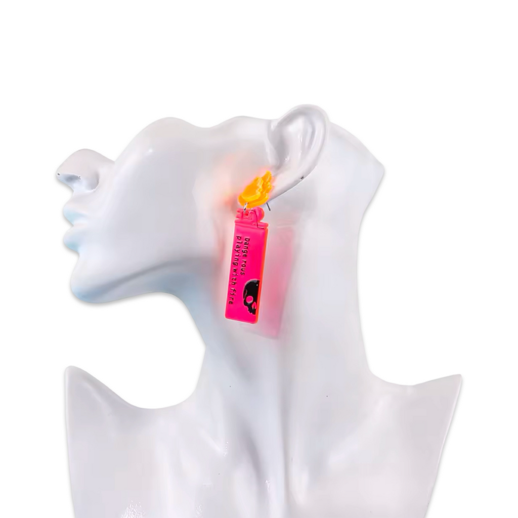 Don’t Play With Fire (Lighter) - Earrings
