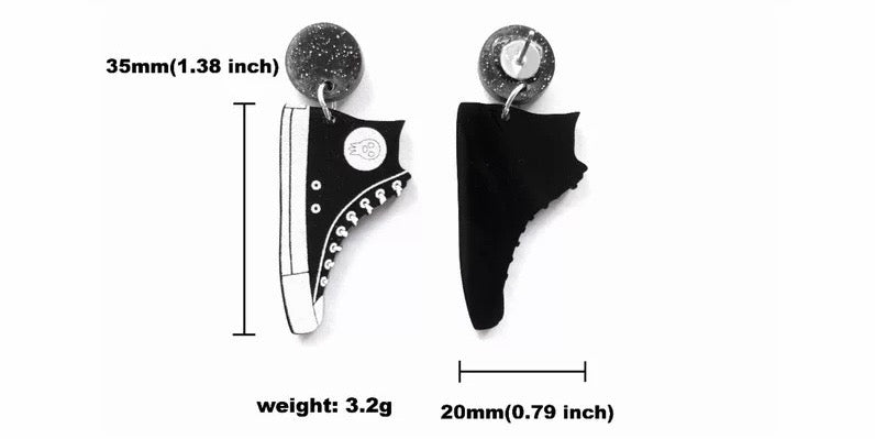 High Tops (Converse) - Earrings
