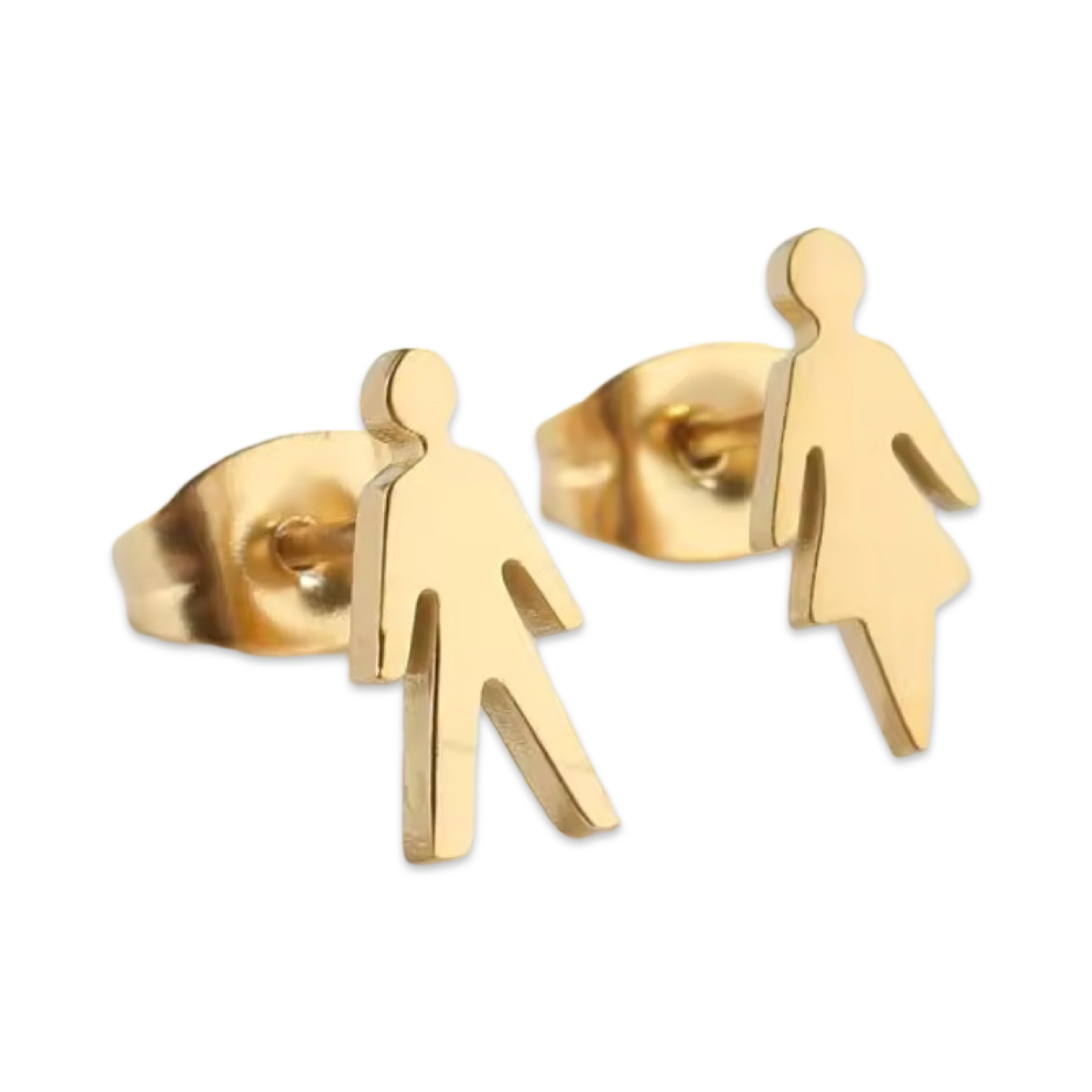 Bathroom Signs (Mini Studs) - Earrings