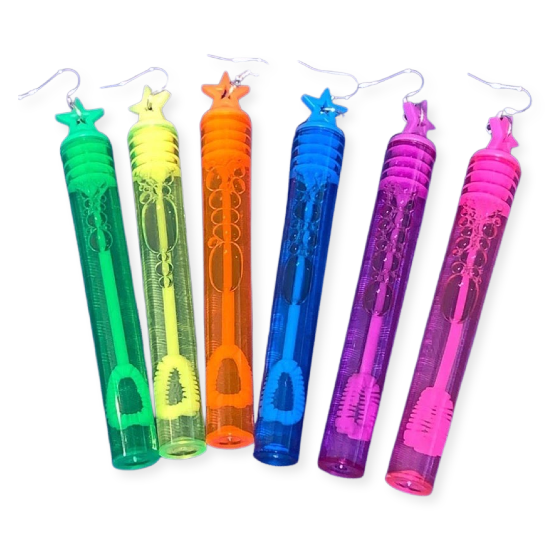Bubbly (Bubble Wand) - Earrings