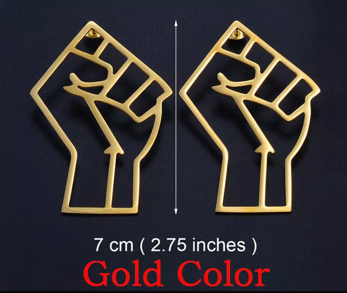 Power to the People (Fist) - Earrings