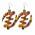Gye Nyame - Print - Dangling - Earrings