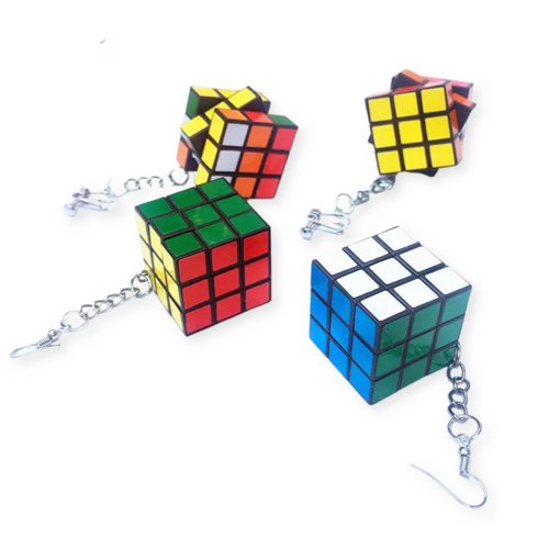 Rubik's Cube - Earrings