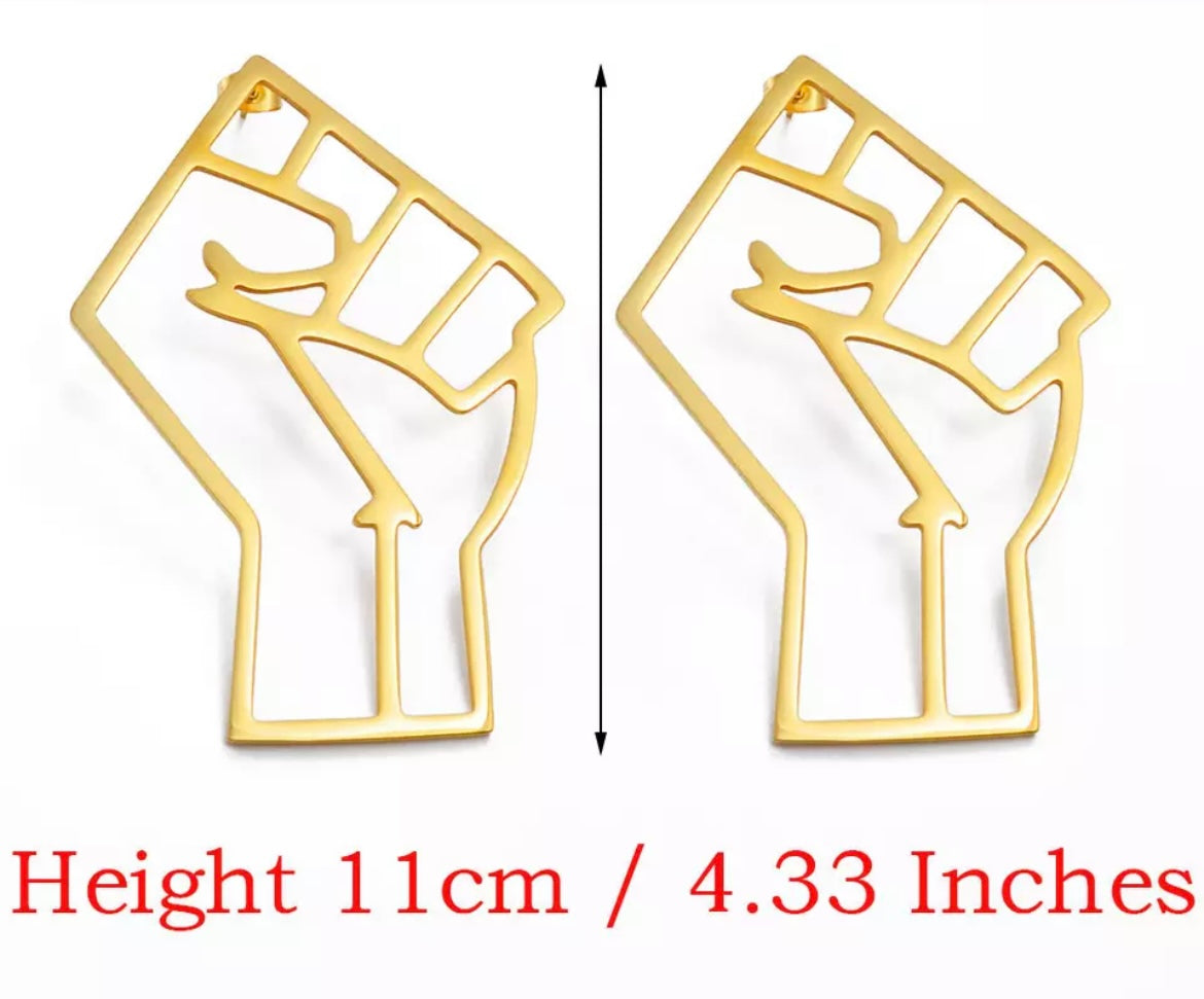 Power to the People (Fist) - Earrings