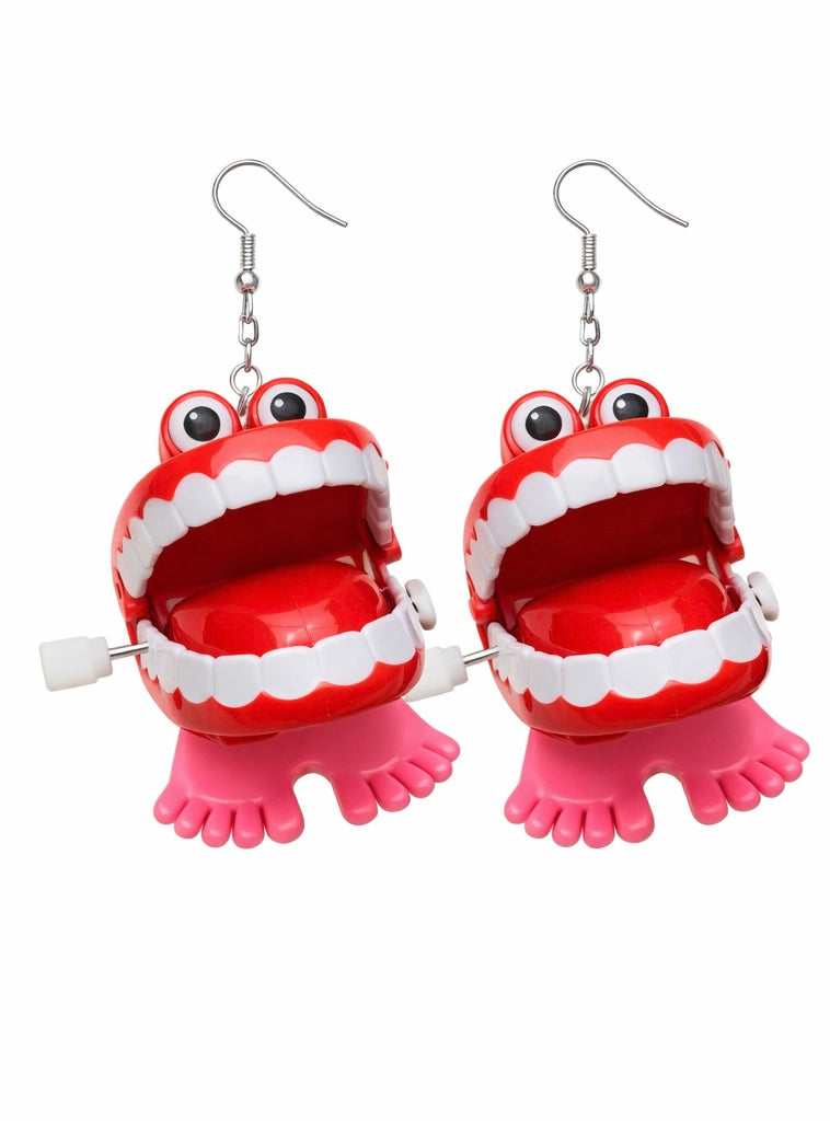 Happy Feet (Chattering Teeth) - Earrings