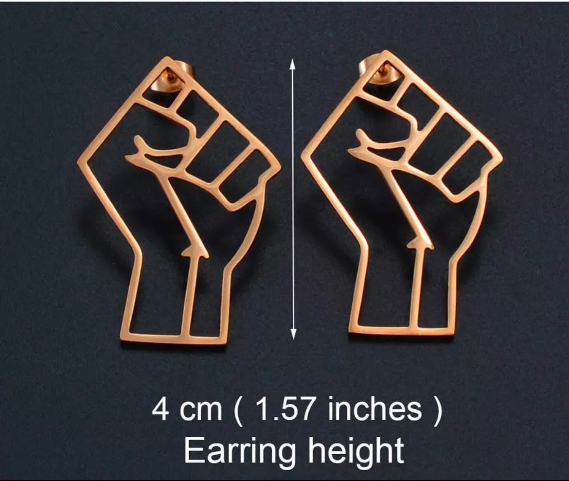 Power to the People (Fist) - Earrings
