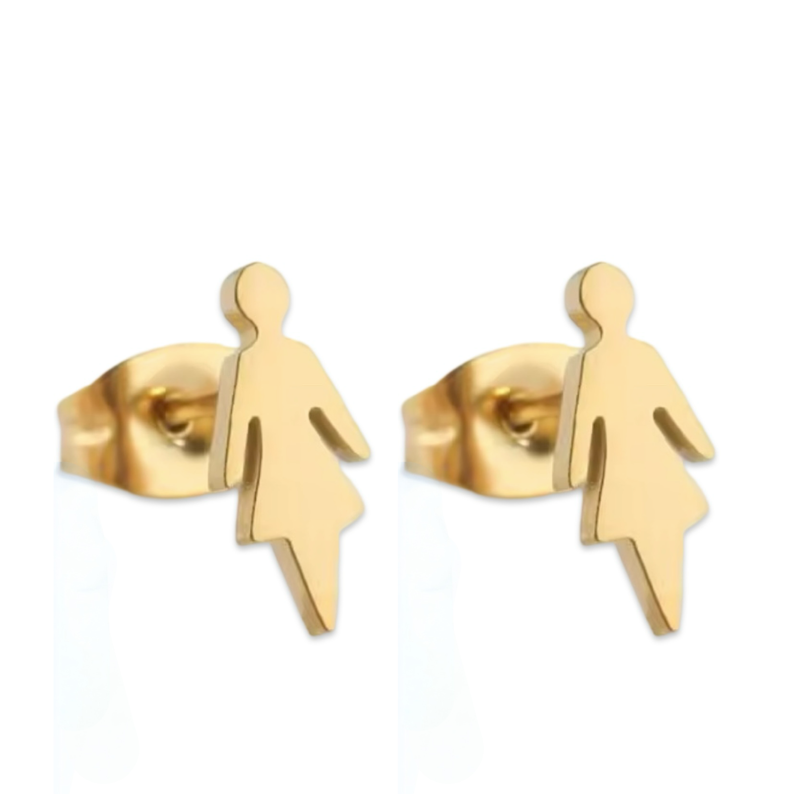 Bathroom Signs (Mini Studs) - Earrings