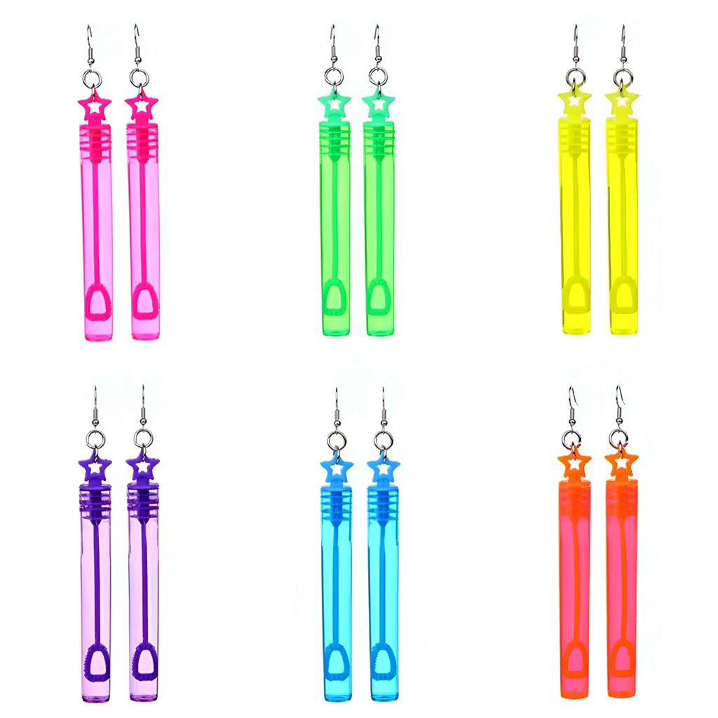 Bubbly (Bubble Wand) - Earrings