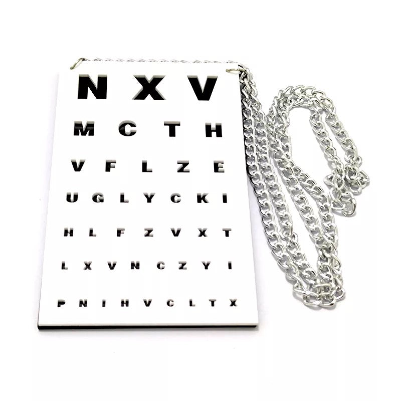 Eye Exam (Vision Eye Chart) - Necklace