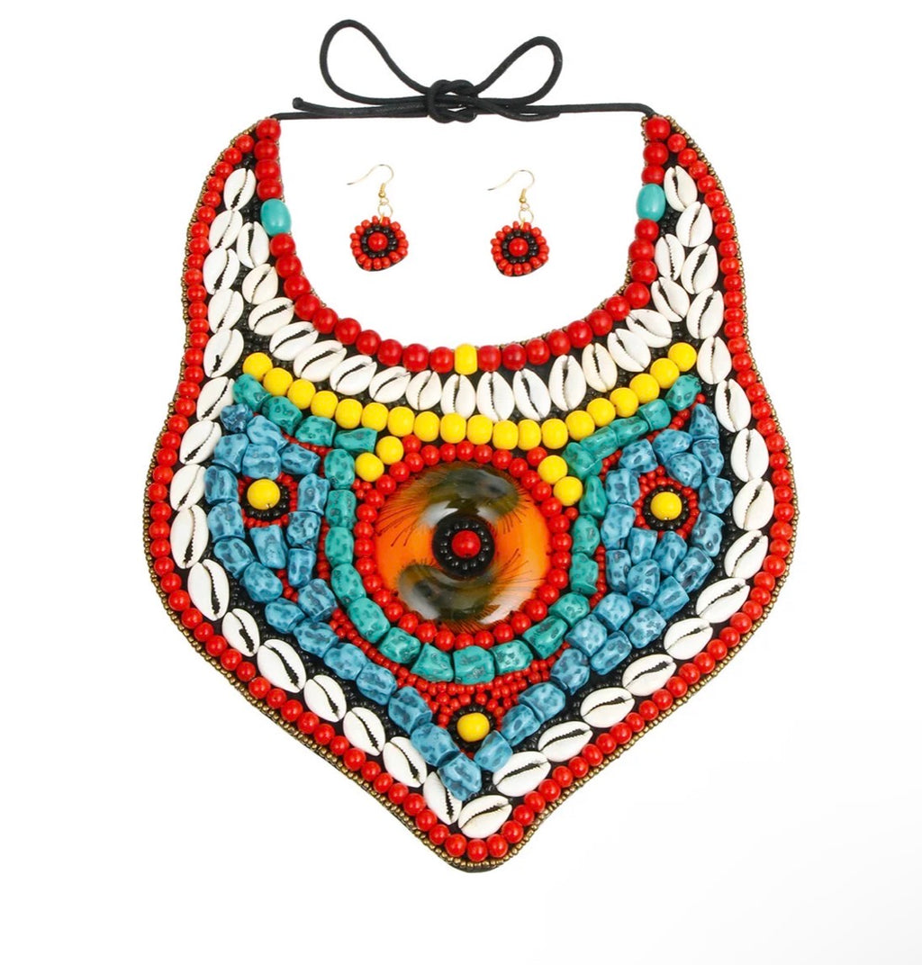 Indigenous Tribe Bib - Necklace
