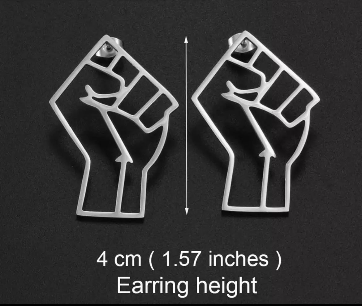Power to the People (Fist) - Earrings