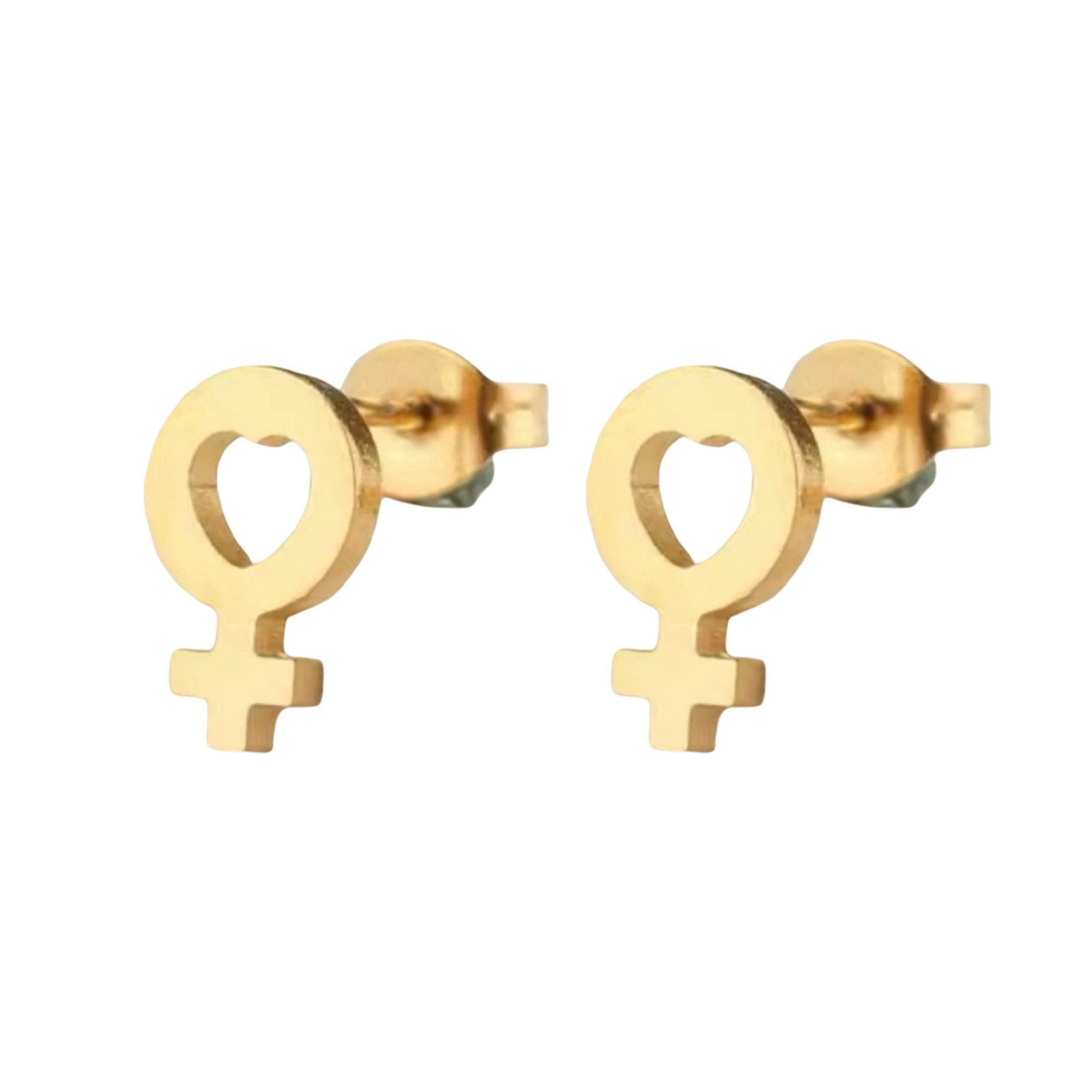 Love For All Genders (Gender Sign Stud w/ Heart) - Earrings