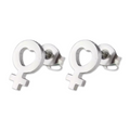 Love For All Genders (Gender Sign Stud w/ Heart) - Earrings