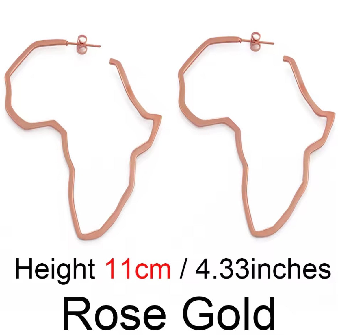 Outline of Africa - Earrings