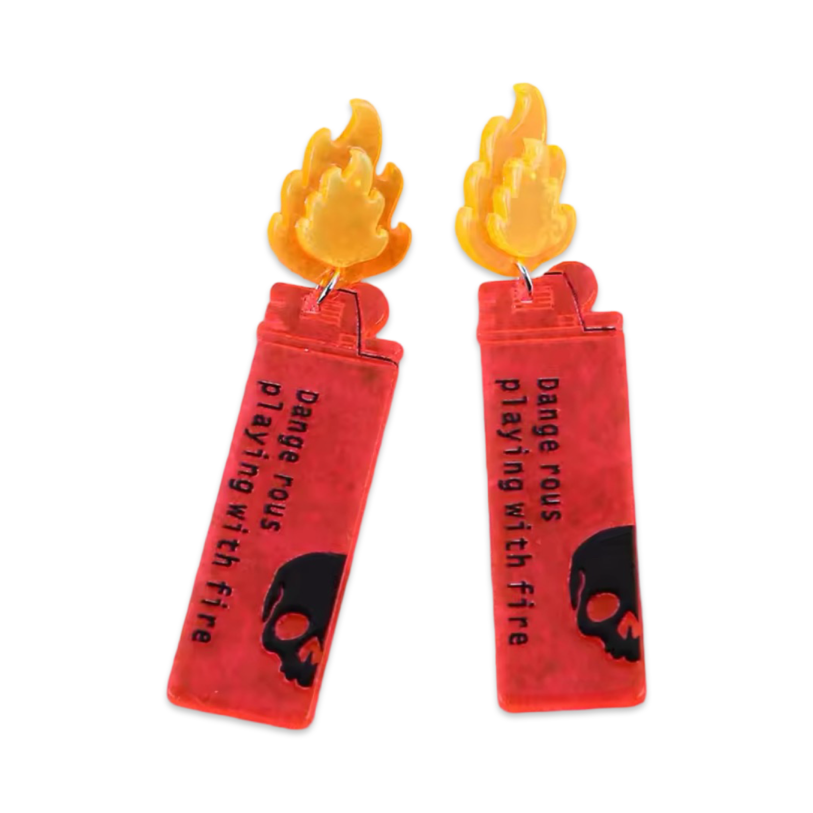 Don’t Play With Fire (Lighter) - Earrings