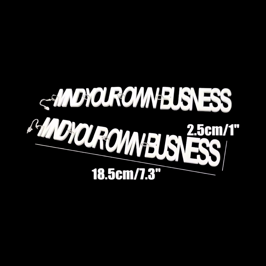 Mind Your Business - Earrings