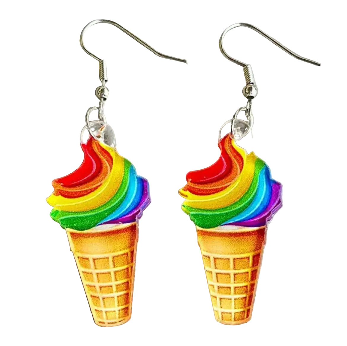 Taste the Rainbow (Ice Cream) - Earrings
