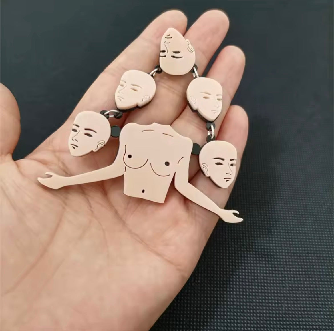 Mind Over Matter (Levitating Heads) - Earrings