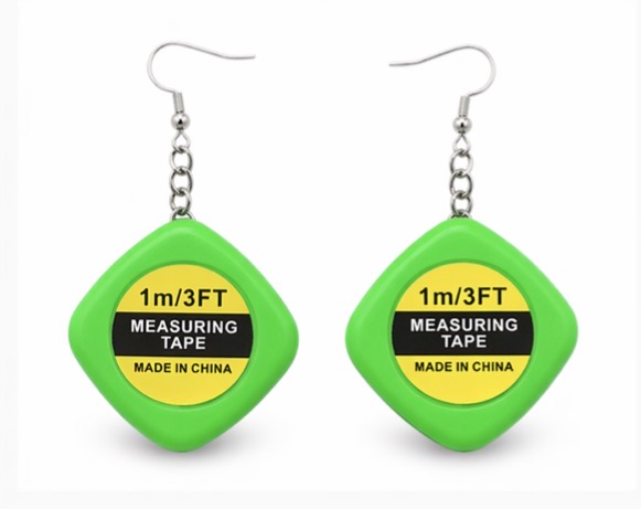 How Many Inches? (Measuring Tape) - Earrings