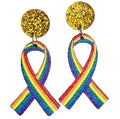 Pride Ribbon (Rainbow) - Earrings