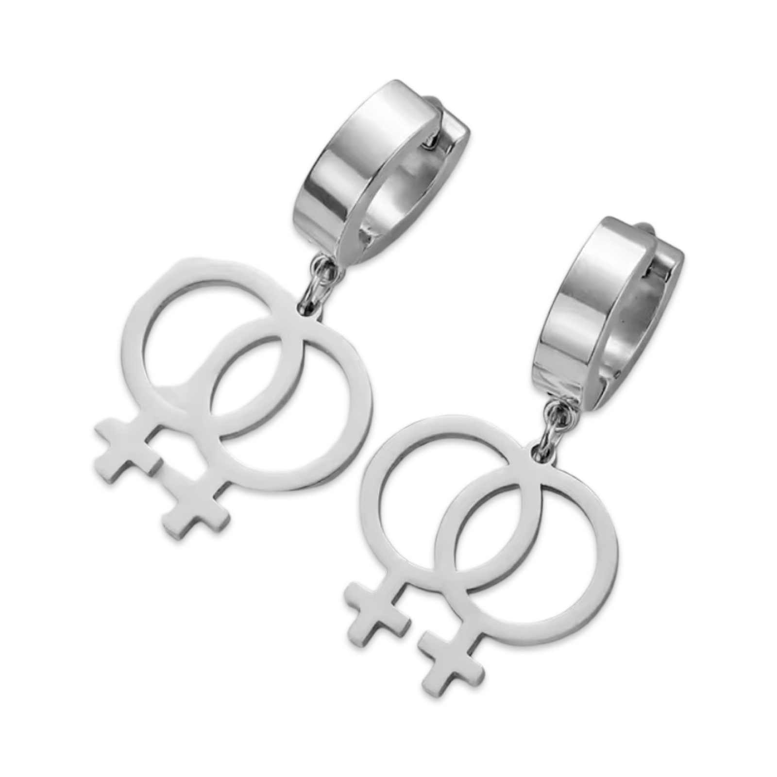 Girls Who Like Girls (Lesbian Symbol Dangle) - Earrings