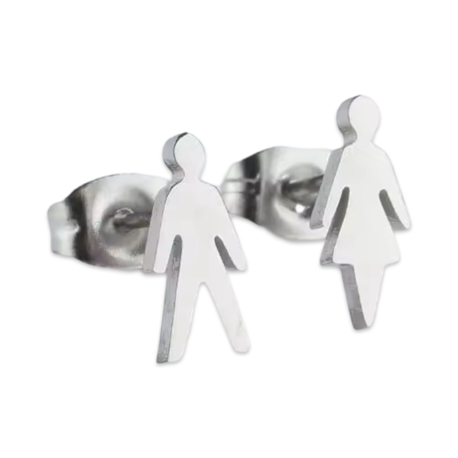 Bathroom Signs (Mini Studs) - Earrings