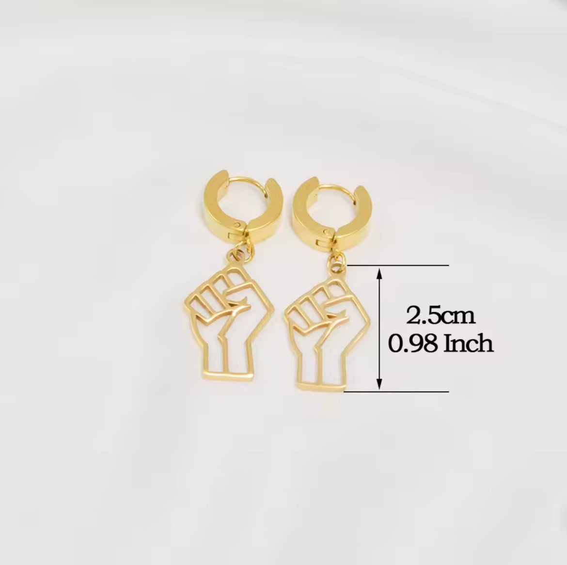 Power to the People (Fist) - Earrings