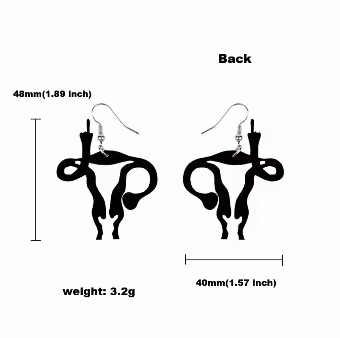 F Uterus - Earrings