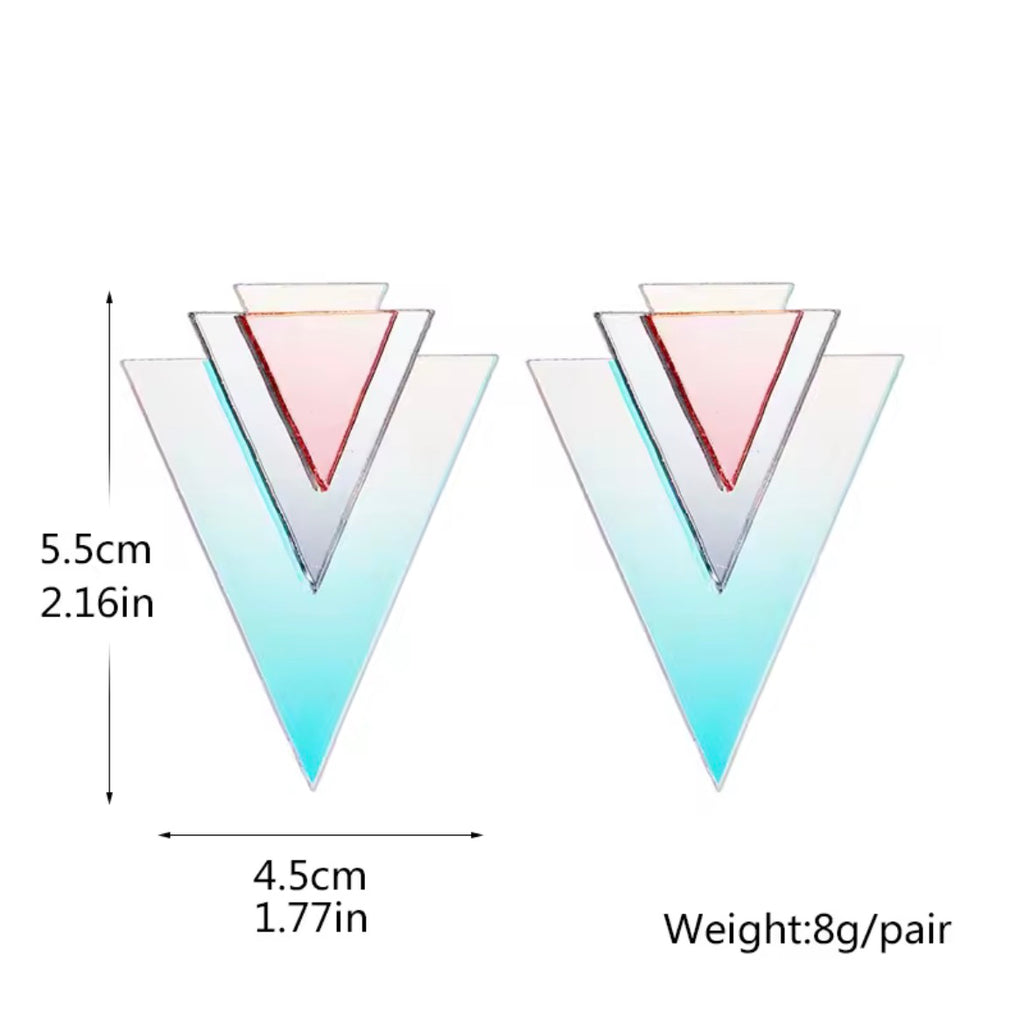Prism (Iridescent Triangle) - Earrings
