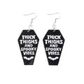 Thick Thighs, Spooky Vibes - Earrings