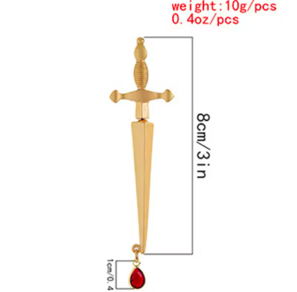 Double Edged Sword - Earrings