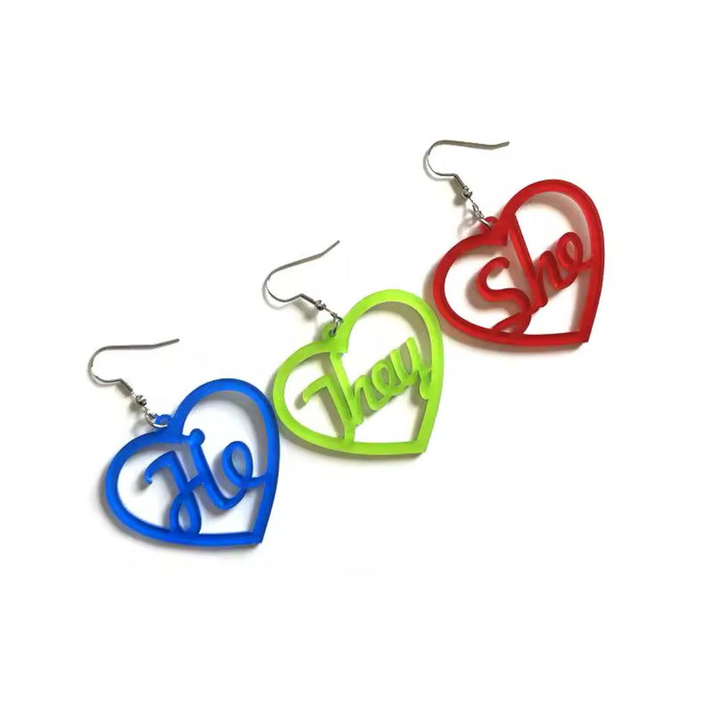 Ask My Pronouns - Earrings