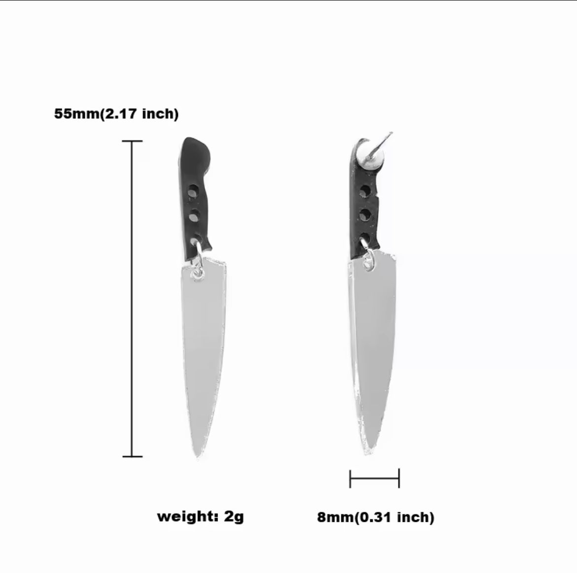 Backstabber (Knives) - Earrings
