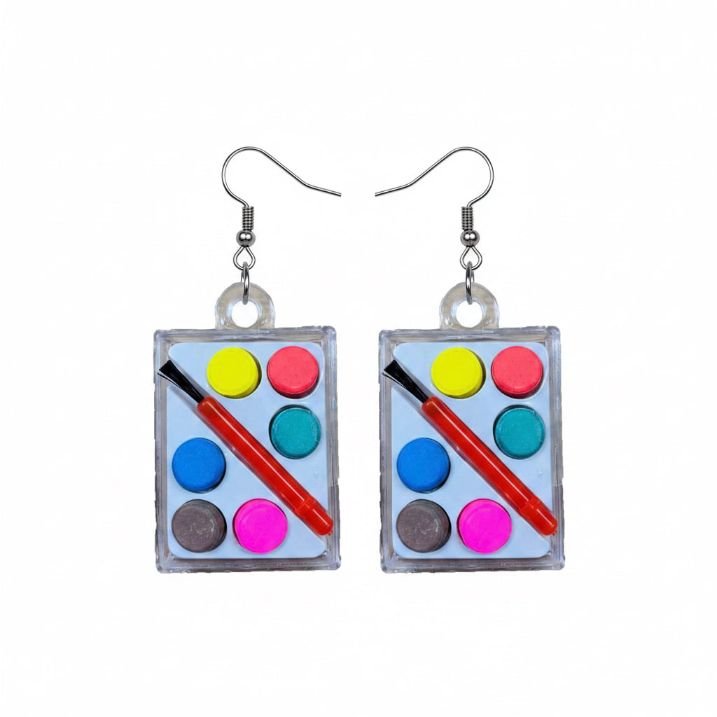 Water Colors (Paint Palette) - Earrings