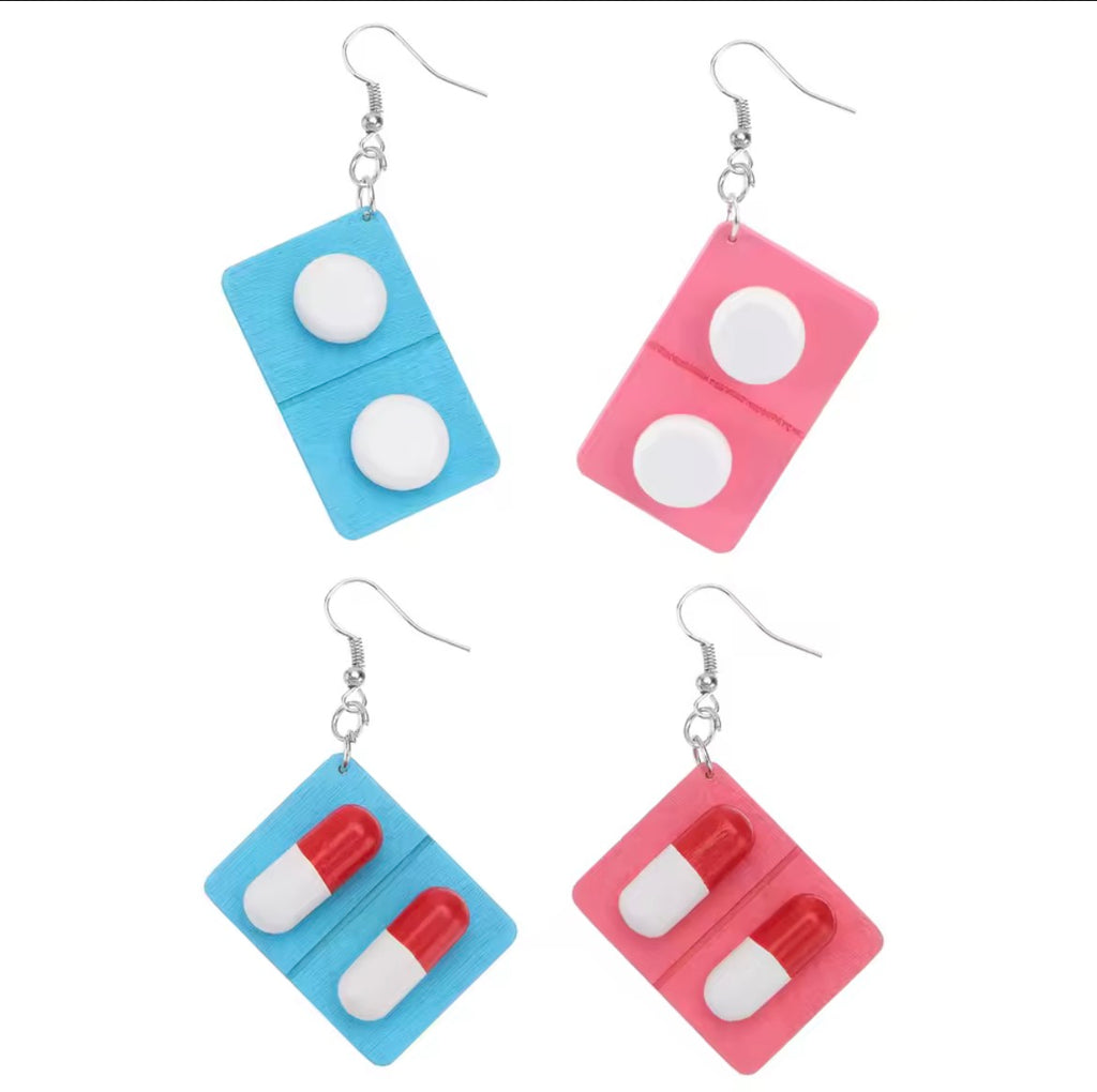 Take A Chill Pill - Earrings