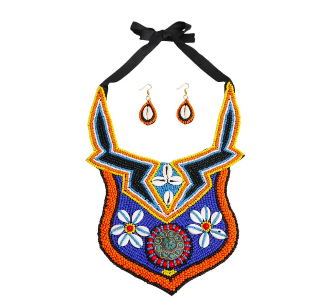 Aztec Princess (Bib)- Necklace