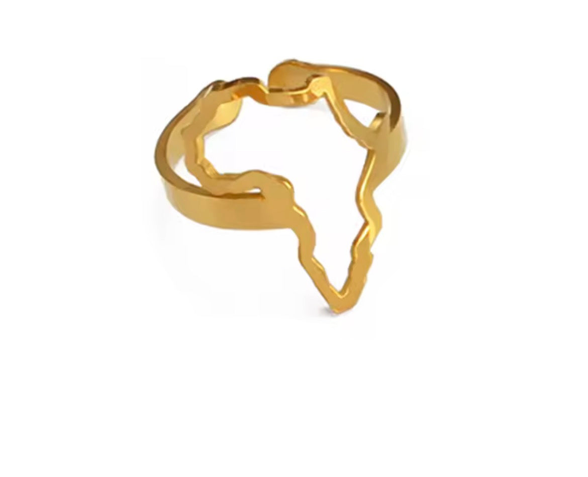 Outline Of Africa - Ring
