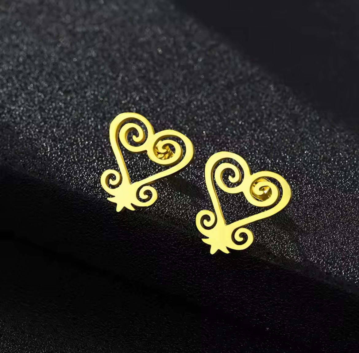 Sankofa - Metal - Stud - Earrings