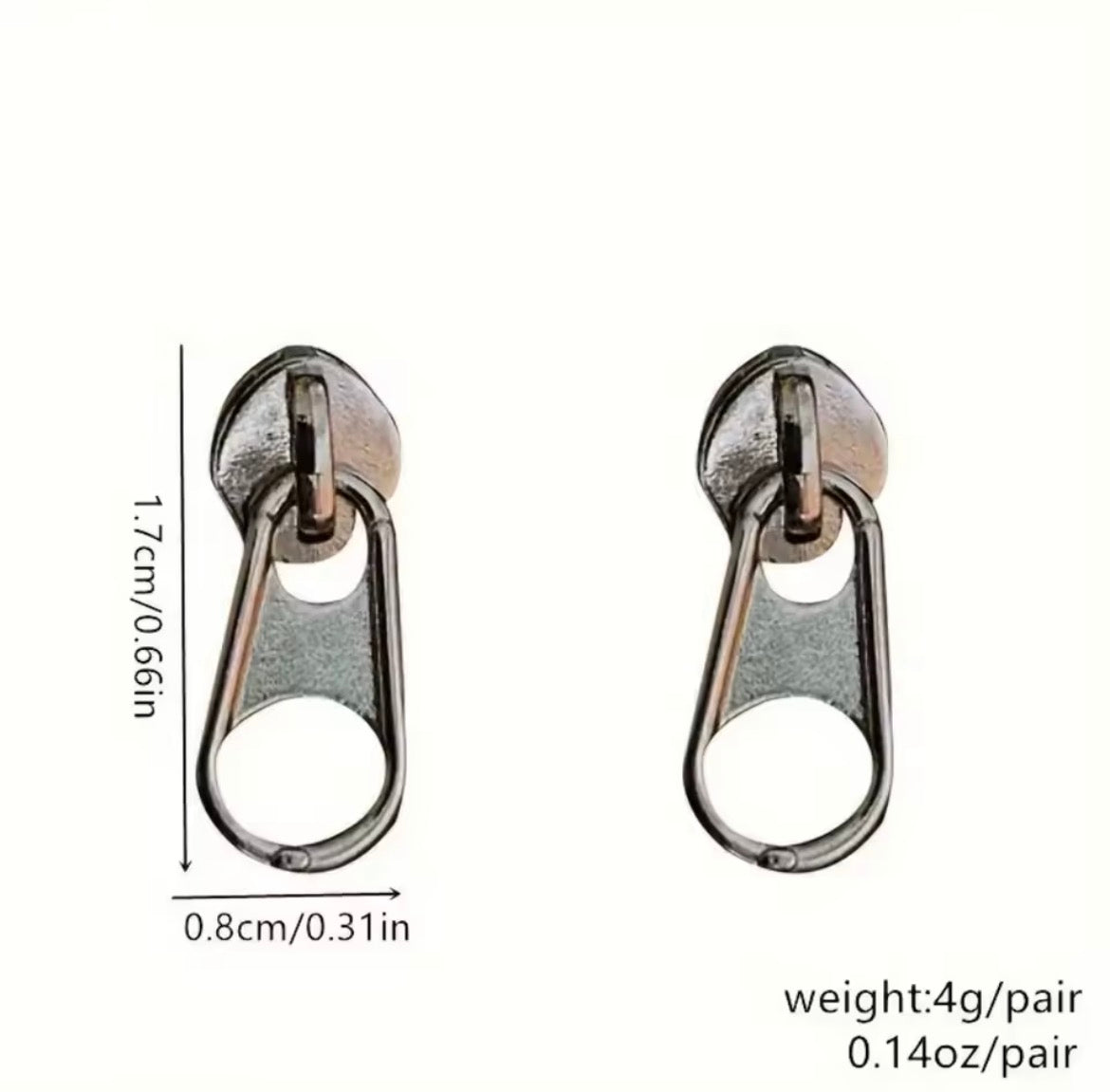 YKK On Yo Zipper - Earrings