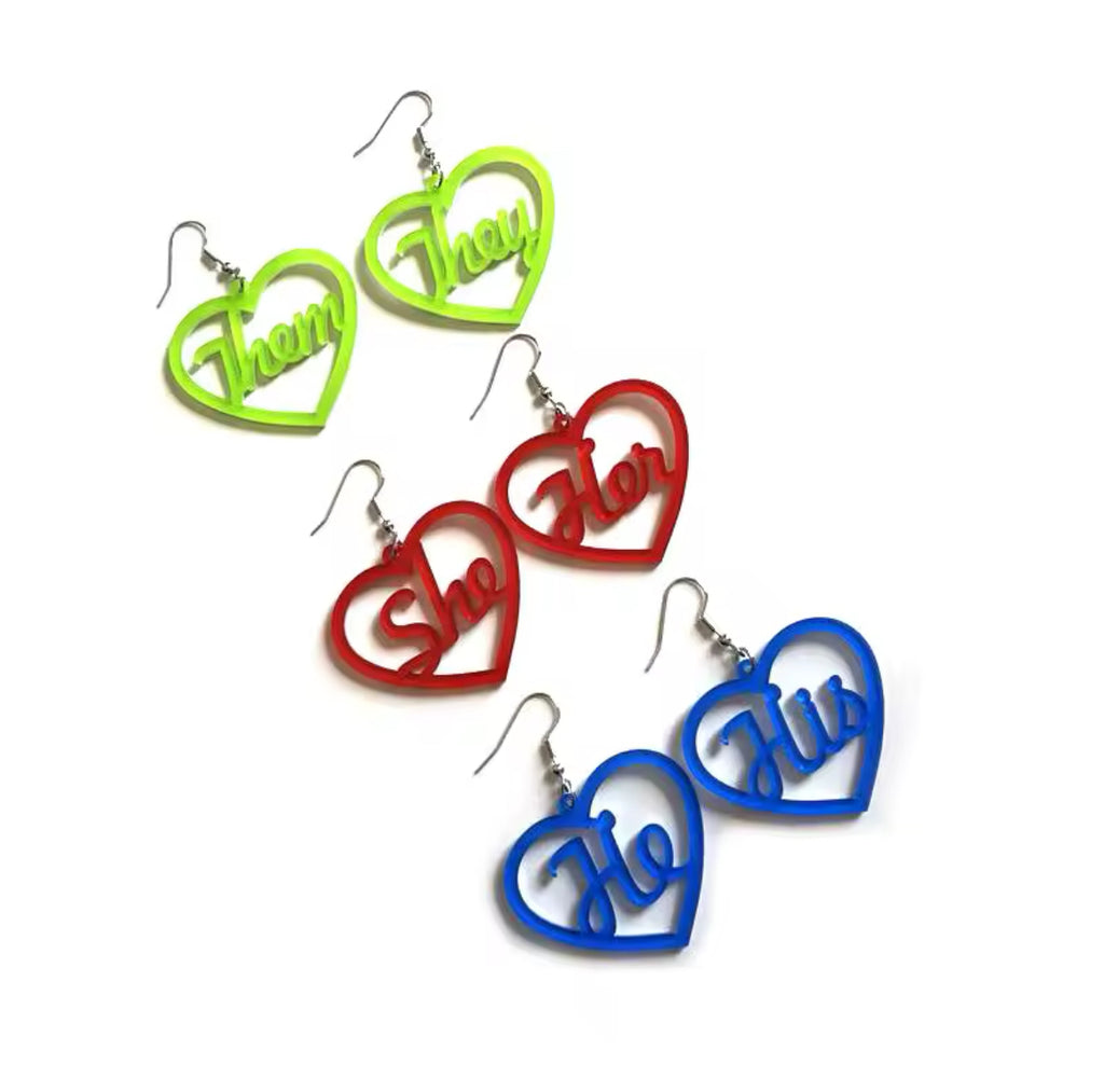 Ask My Pronouns - Earrings