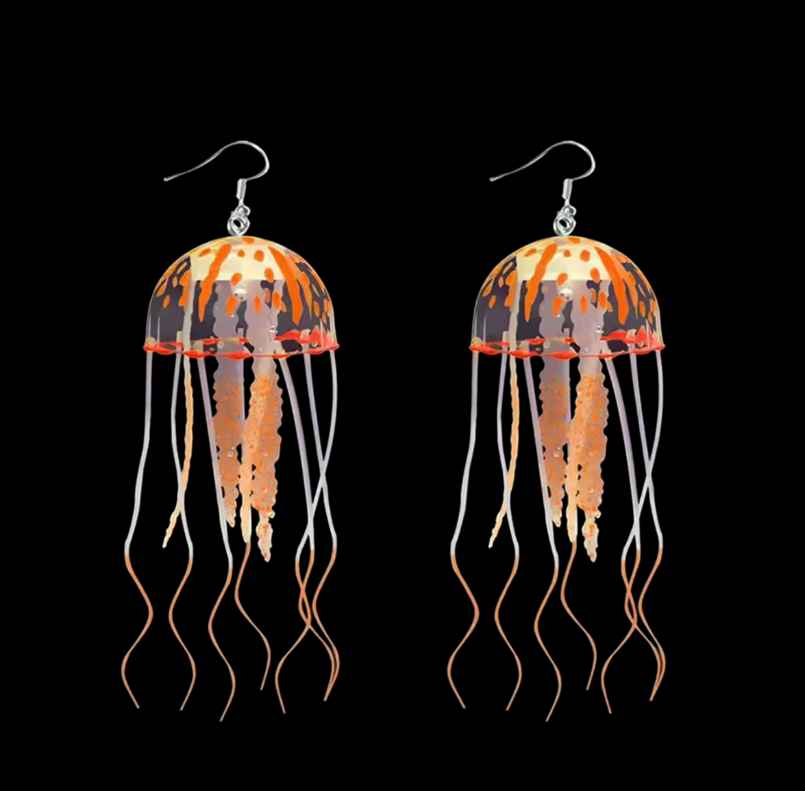 Jell-A-Sea (Neon Jellyfish) - Earrings