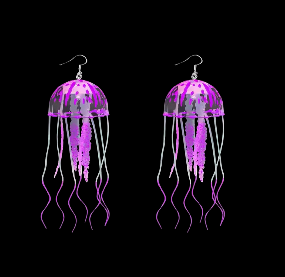 Jell-A-Sea (Neon Jellyfish) - Earrings