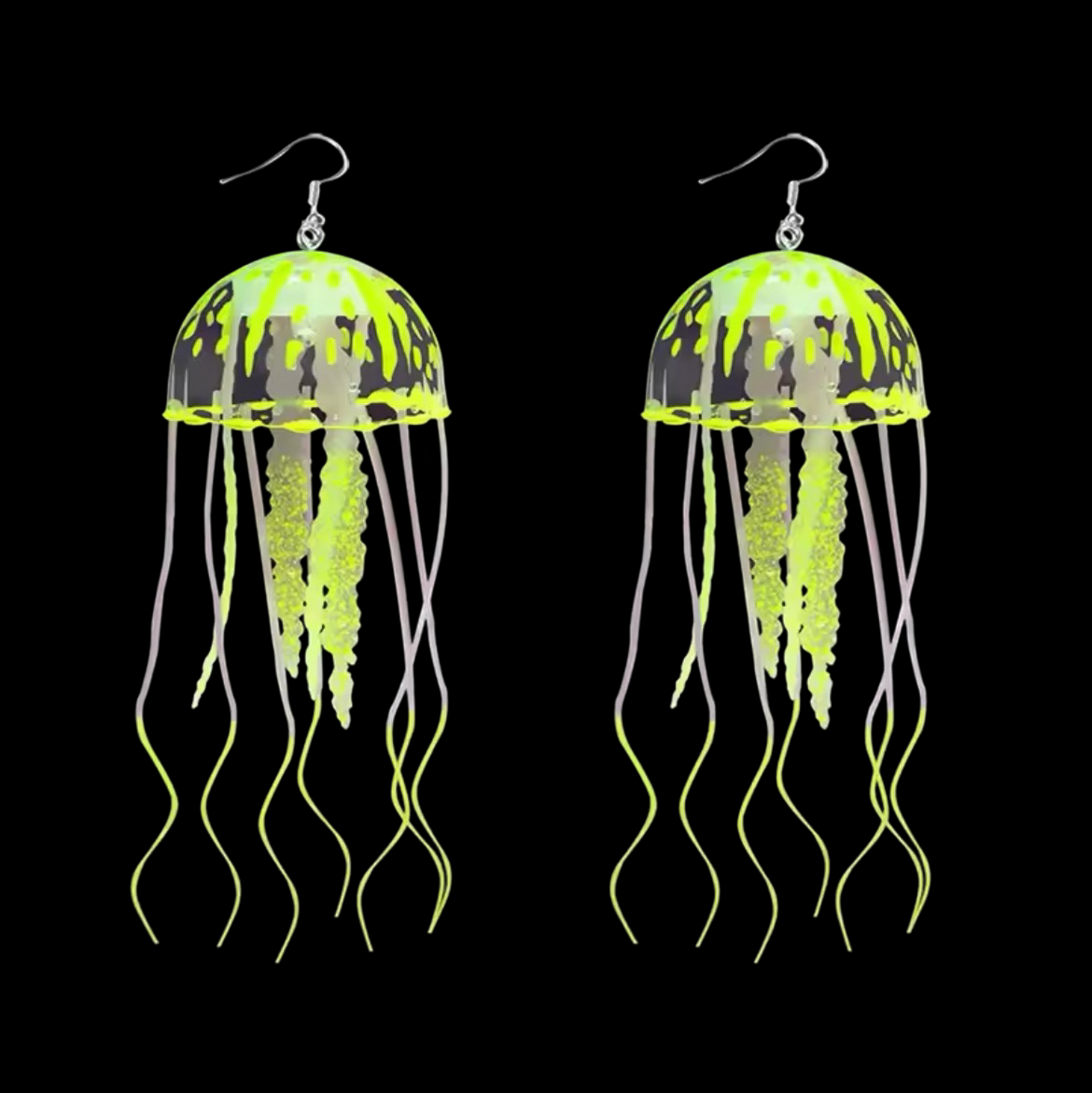 Jell-A-Sea (Neon Jellyfish) - Earrings