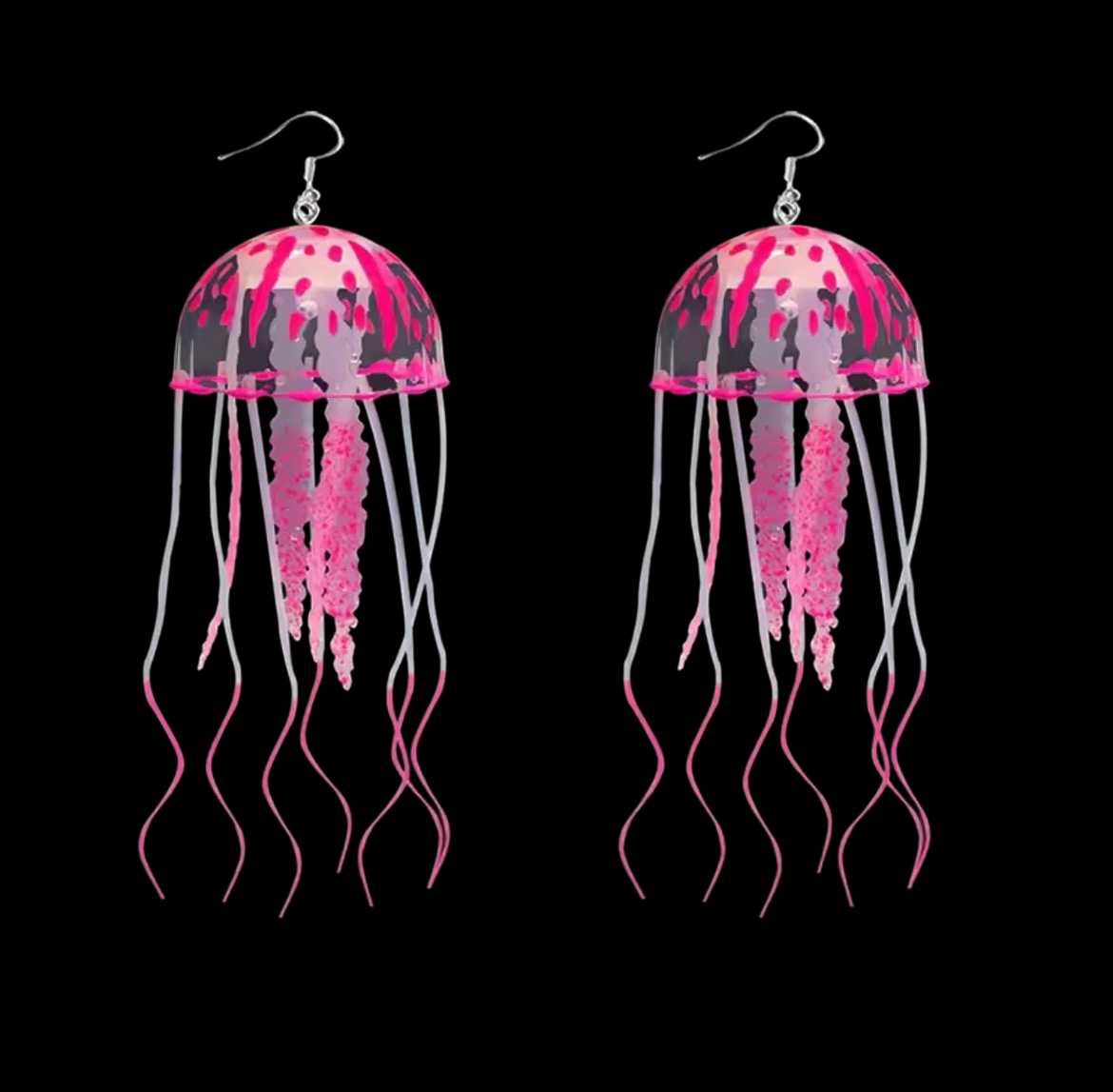 Jell-A-Sea (Neon Jellyfish) - Earrings
