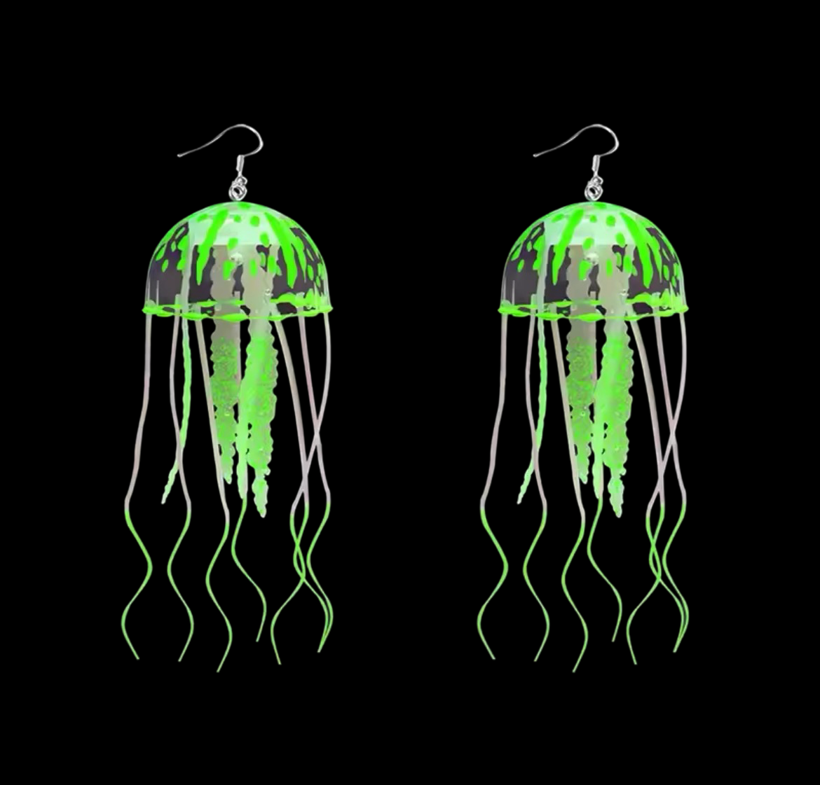 Jell-A-Sea (Neon Jellyfish) - Earrings